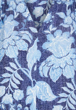 Outlet Miss Etam Blouse print blauw Multi denim blue