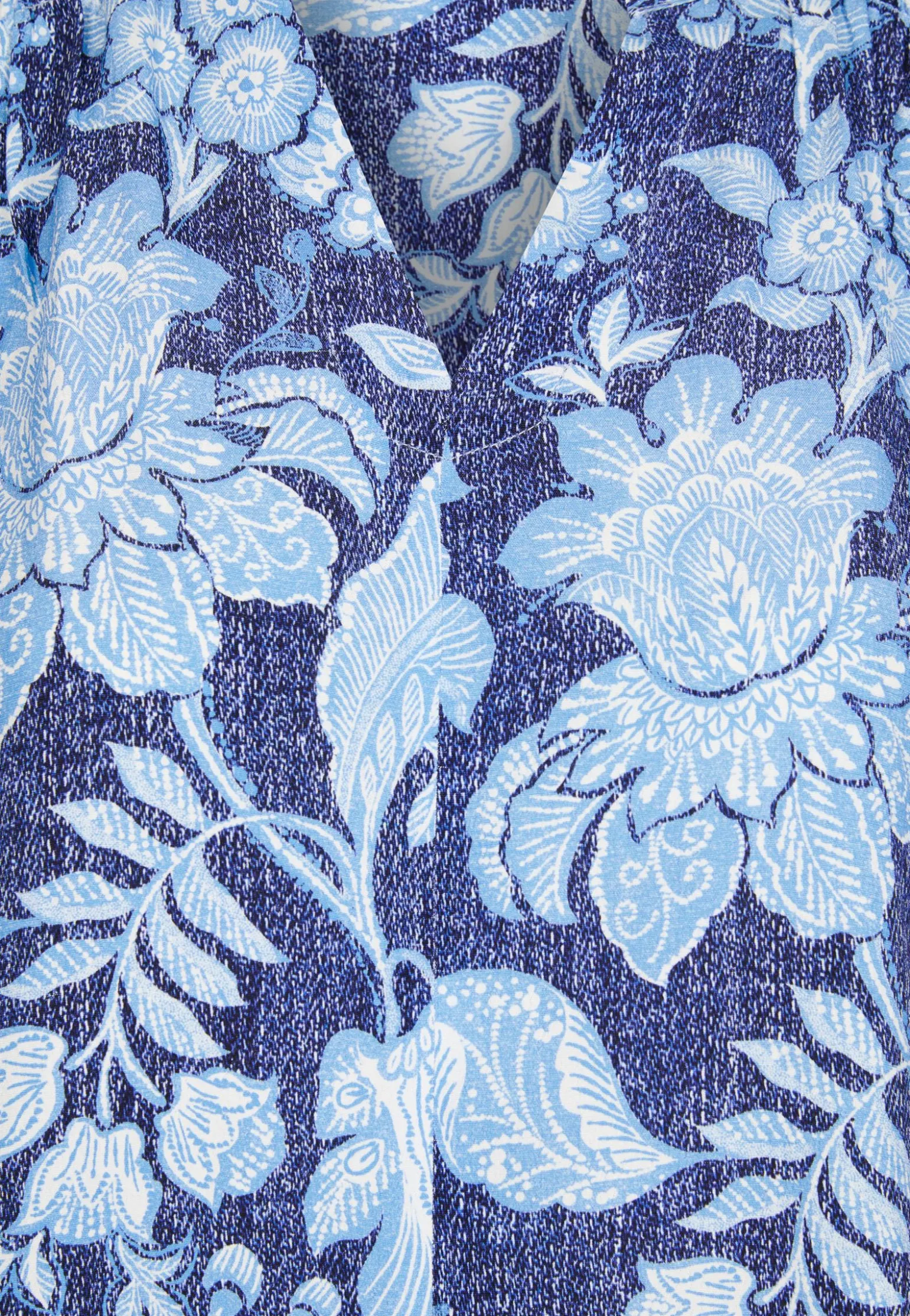 Outlet Miss Etam Blouse print blauw Multi denim blue