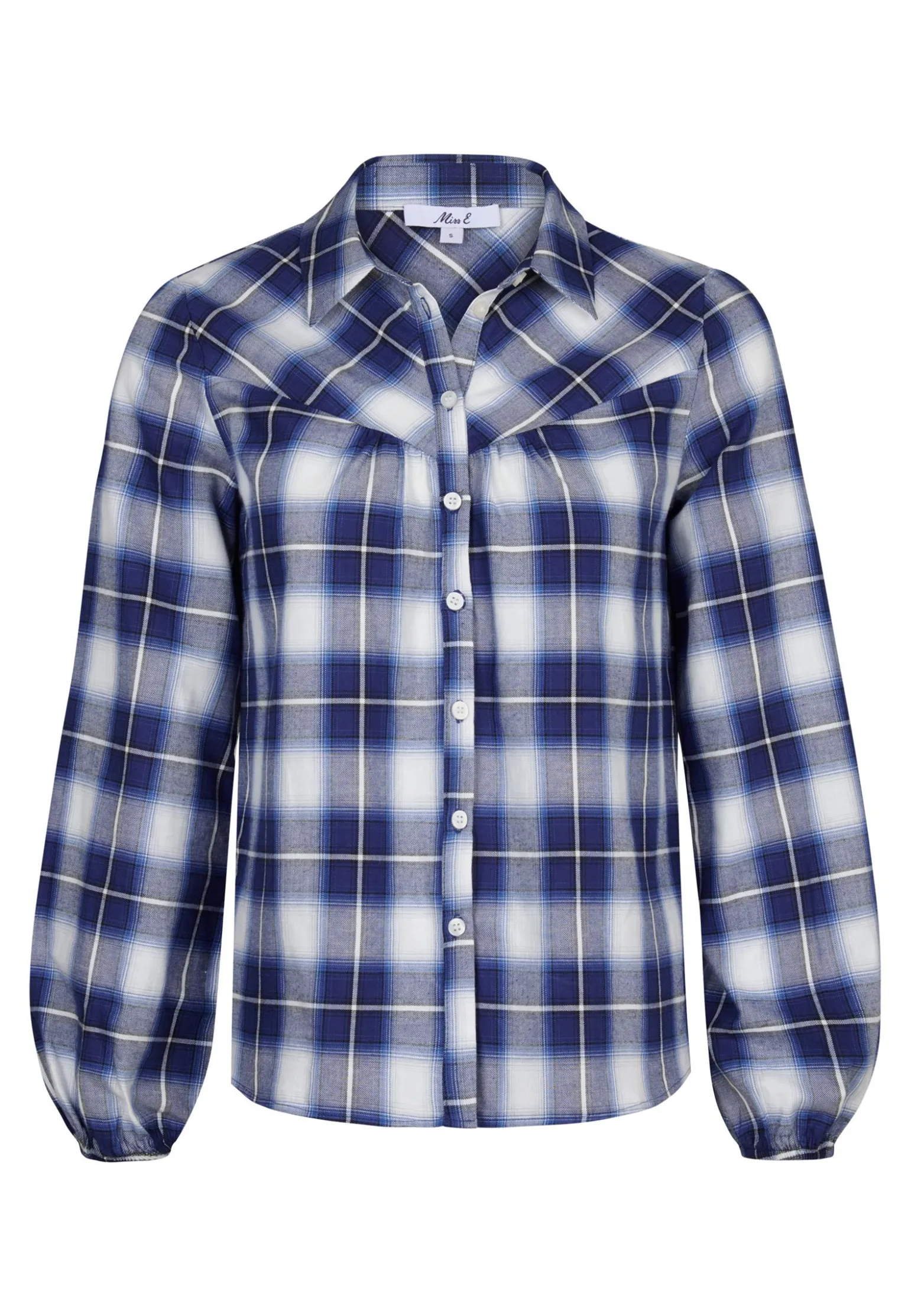 New Miss Etam Blouse print blauw Multi donker blue