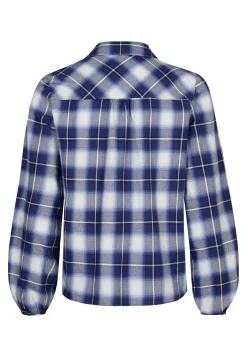 New Miss Etam Blouse print blauw Multi donker blue