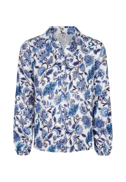 New Miss Etam Blouse print blauw Multi blauw