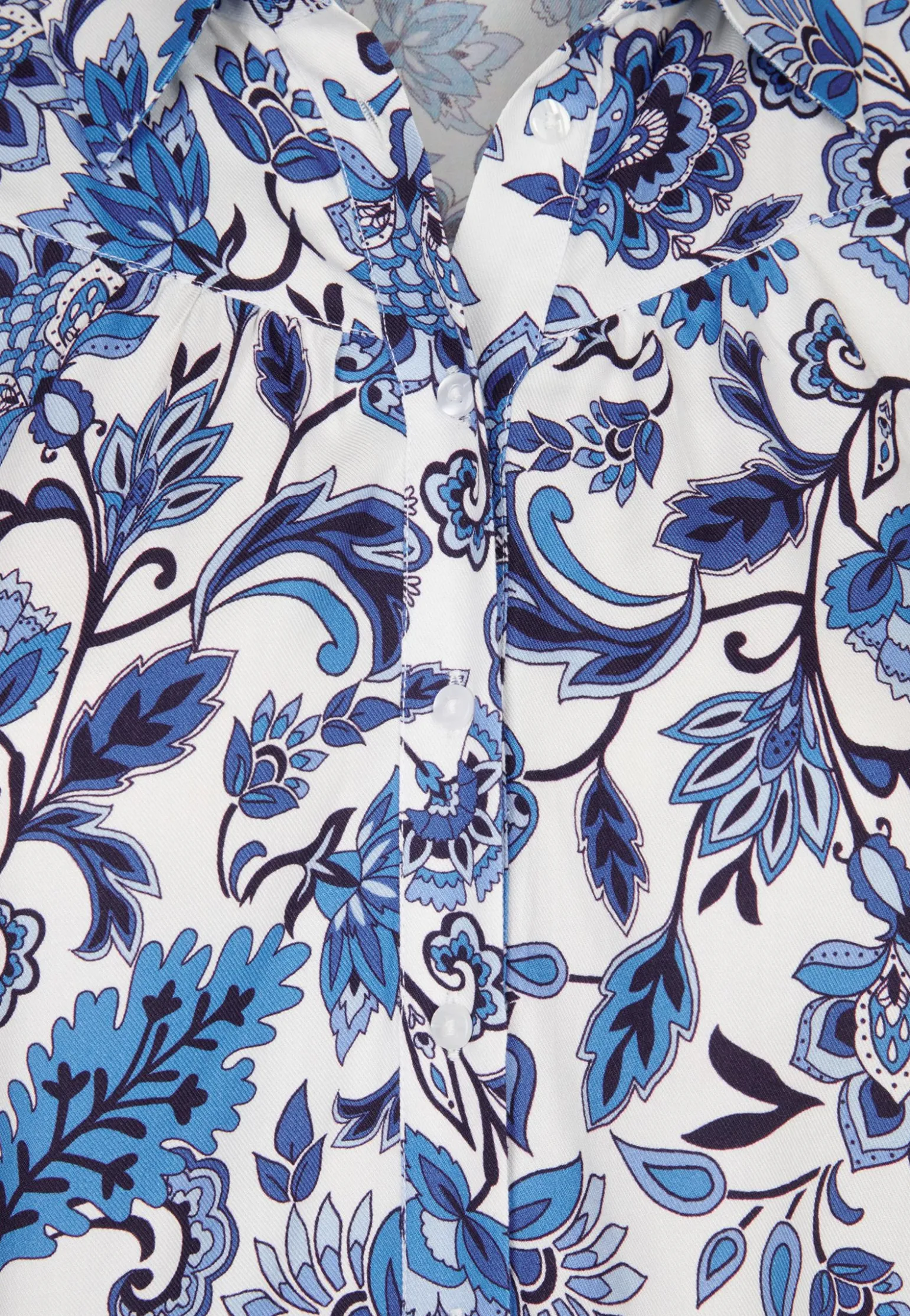 New Miss Etam Blouse print blauw Multi blauw