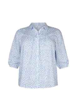 Online Miss Etam Blouse print blauw Multi bright blue