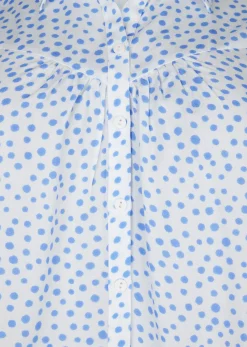Online Miss Etam Blouse print blauw Multi bright blue