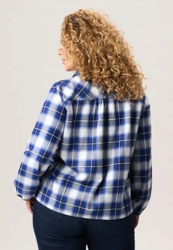 Clearance Miss Etam Blouse print blauw Multi donker blue