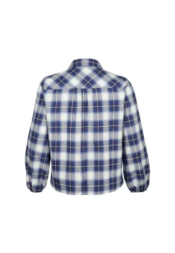 Clearance Miss Etam Blouse print blauw Multi donker blue