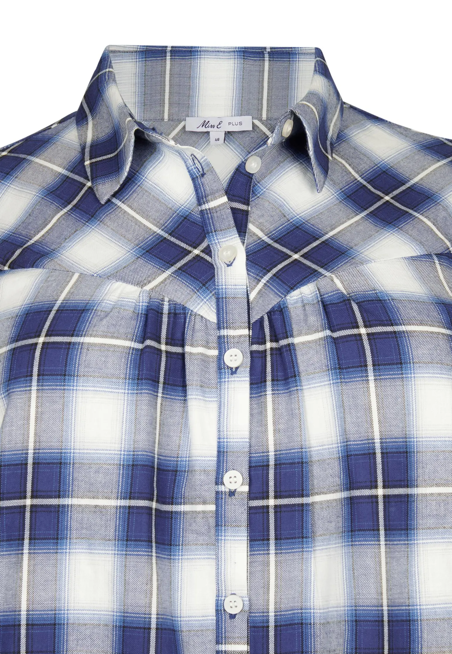 Clearance Miss Etam Blouse print blauw Multi donker blue