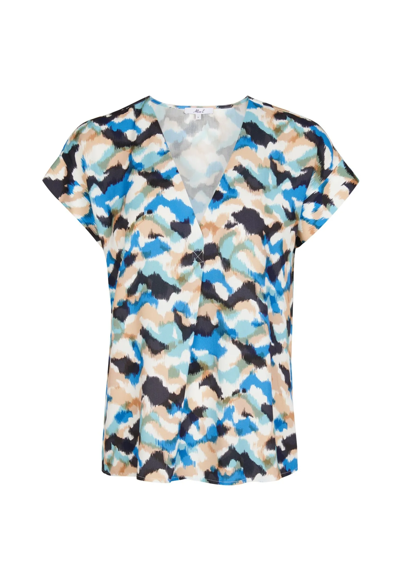 Best Miss Etam Blouse print blauw Multi soft aqua