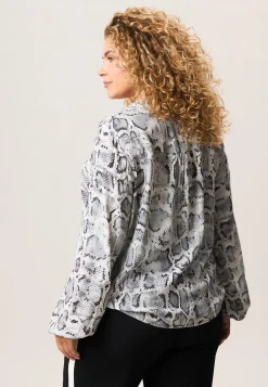 Hot Miss Etam Blouse print grijs Multi grey
