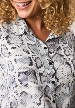 Hot Miss Etam Blouse print grijs Multi grey