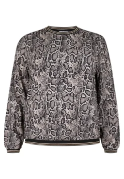 Hot Miss Etam Blouse print grijs Multi dark neutral