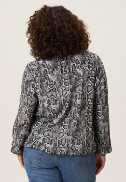 Hot Miss Etam Blouse print grijs Multi dark neutral