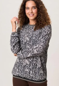 Outlet Miss Etam Blouse print grijs Multi dark neutral