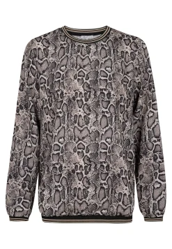 Outlet Miss Etam Blouse print grijs Multi dark neutral