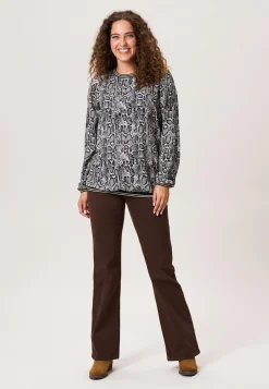 Outlet Miss Etam Blouse print grijs Multi dark neutral