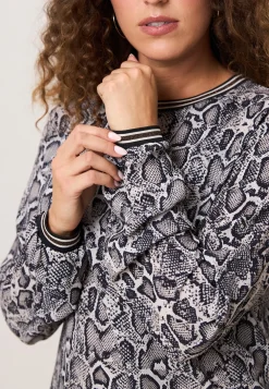 Outlet Miss Etam Blouse print grijs Multi dark neutral