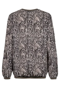 Outlet Miss Etam Blouse print grijs Multi dark neutral