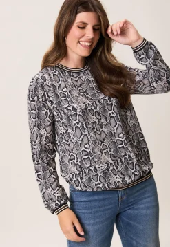 Discount Miss Etam Blouse print grijs Multi dark neutral