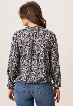 Discount Miss Etam Blouse print grijs Multi dark neutral
