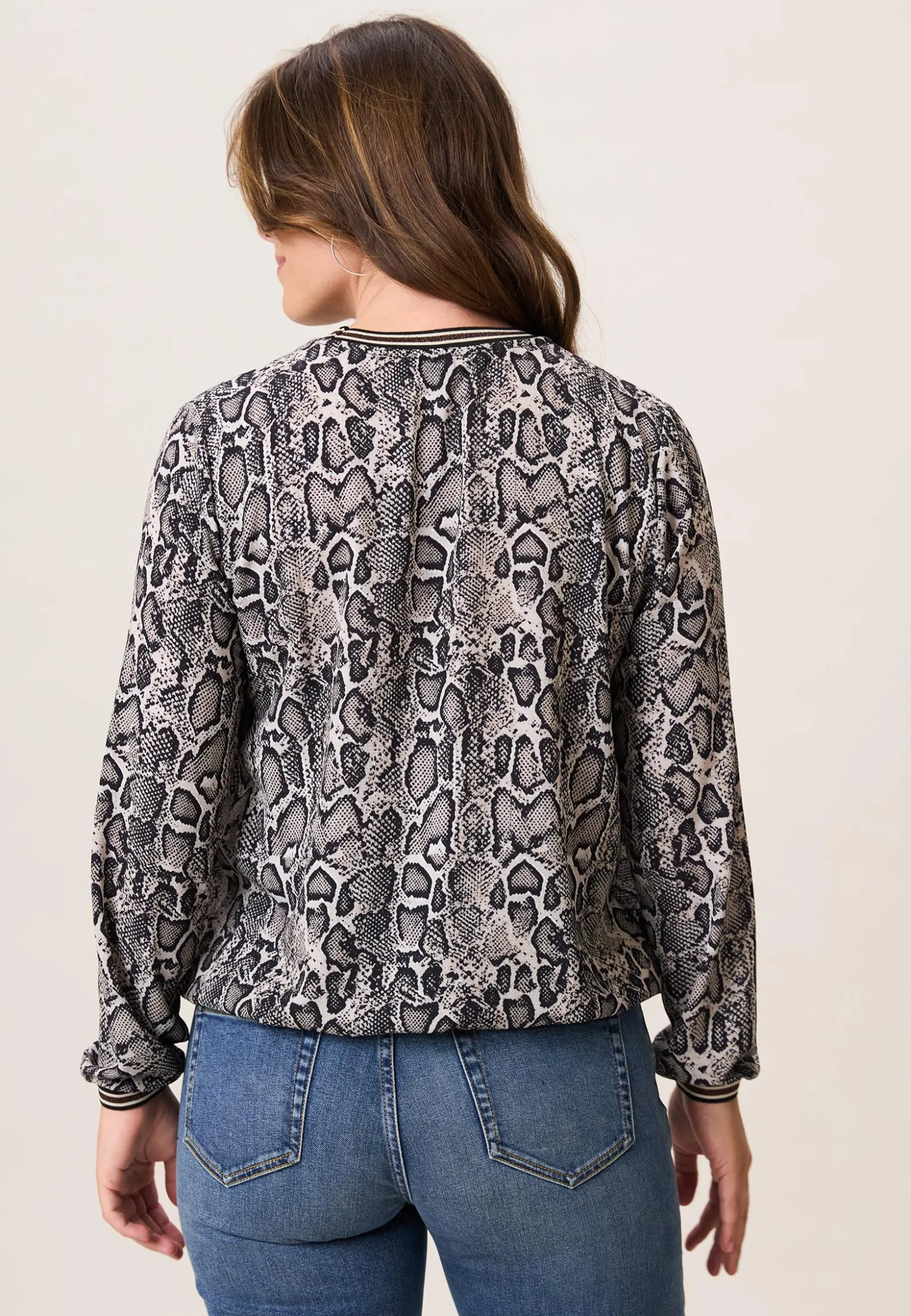 Discount Miss Etam Blouse print grijs Multi dark neutral