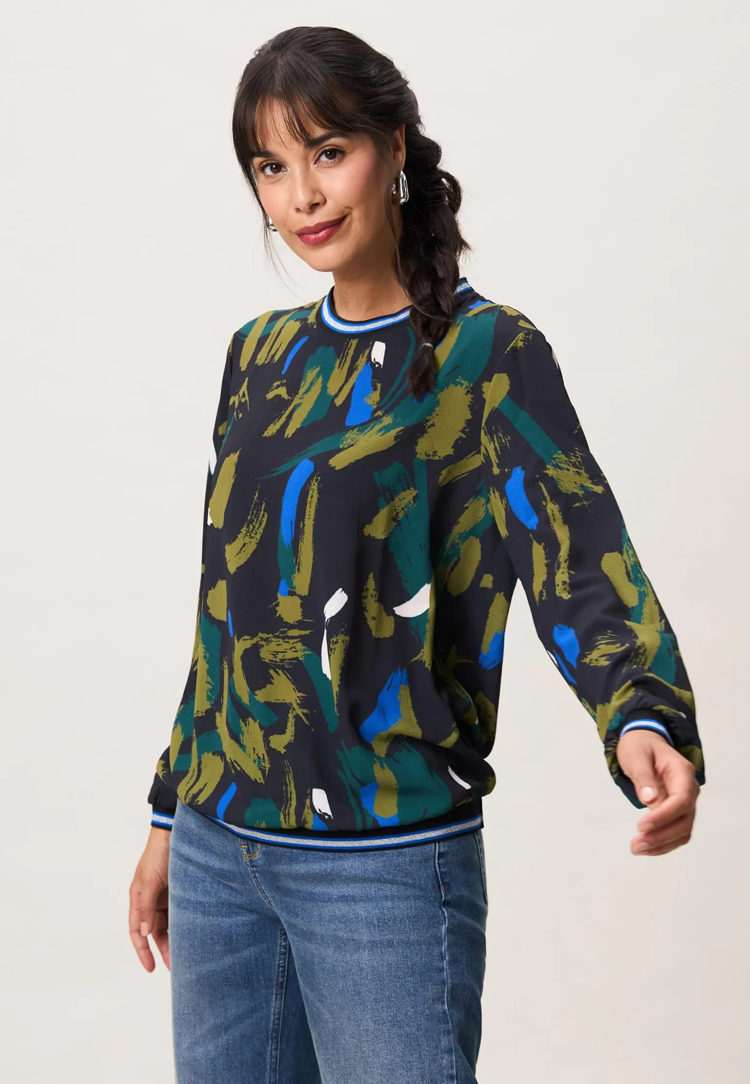 Online Miss Etam Blouse print groen Multi green
