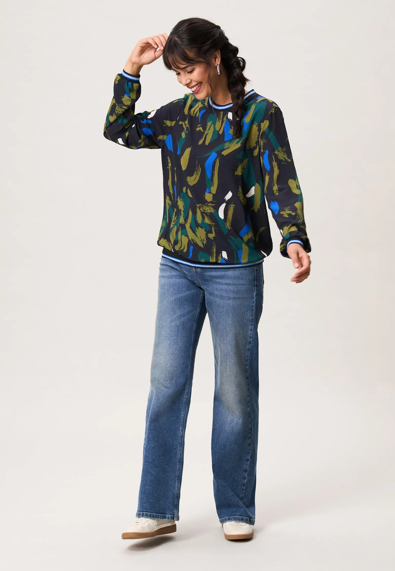 Online Miss Etam Blouse print groen Multi green