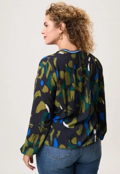 Hot Miss Etam Blouse print groen Multi green