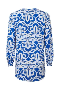 New Miss Etam Blouse print kobaltblauw Multi kobaltblauw