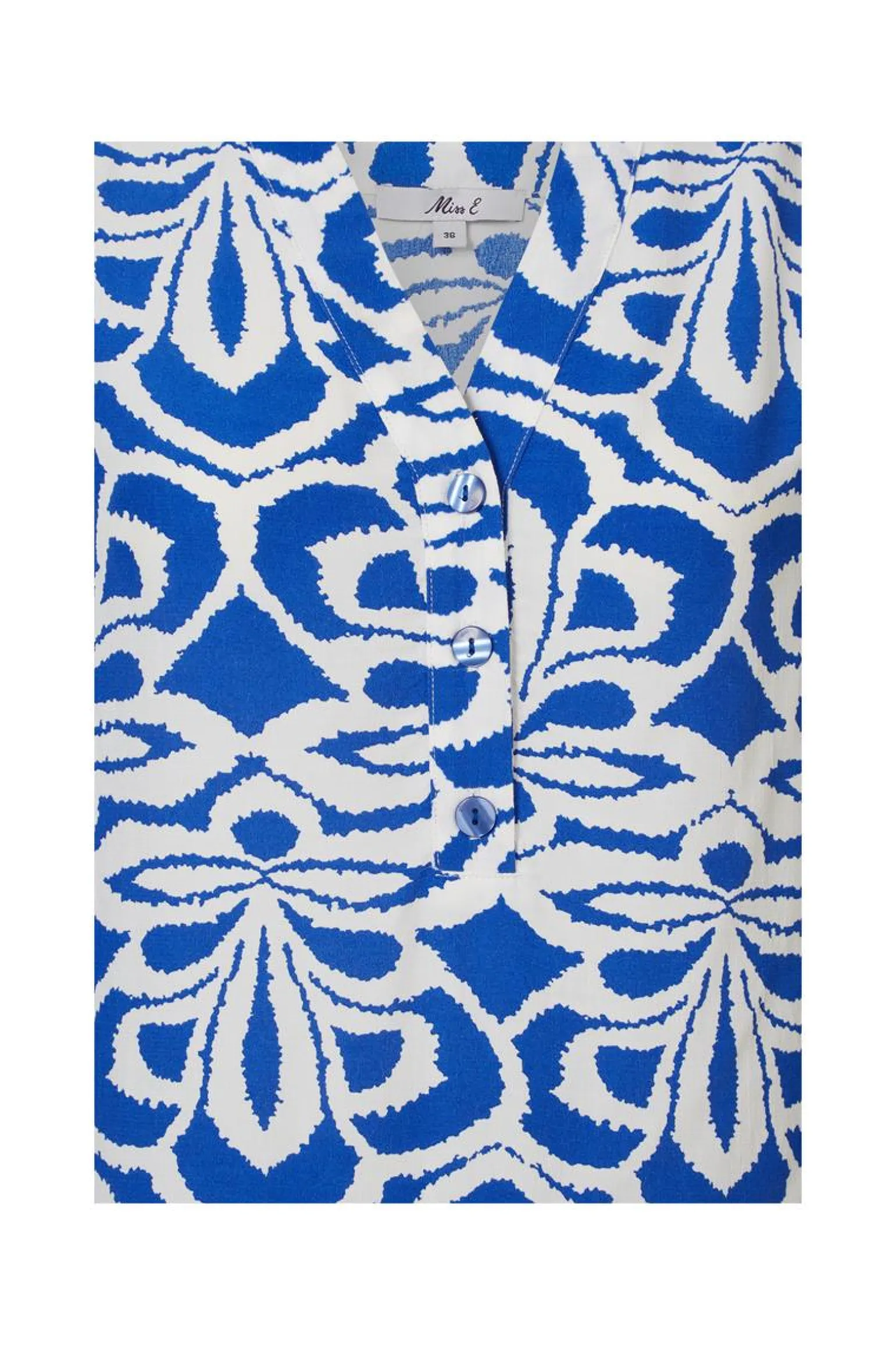 New Miss Etam Blouse print kobaltblauw Multi kobaltblauw