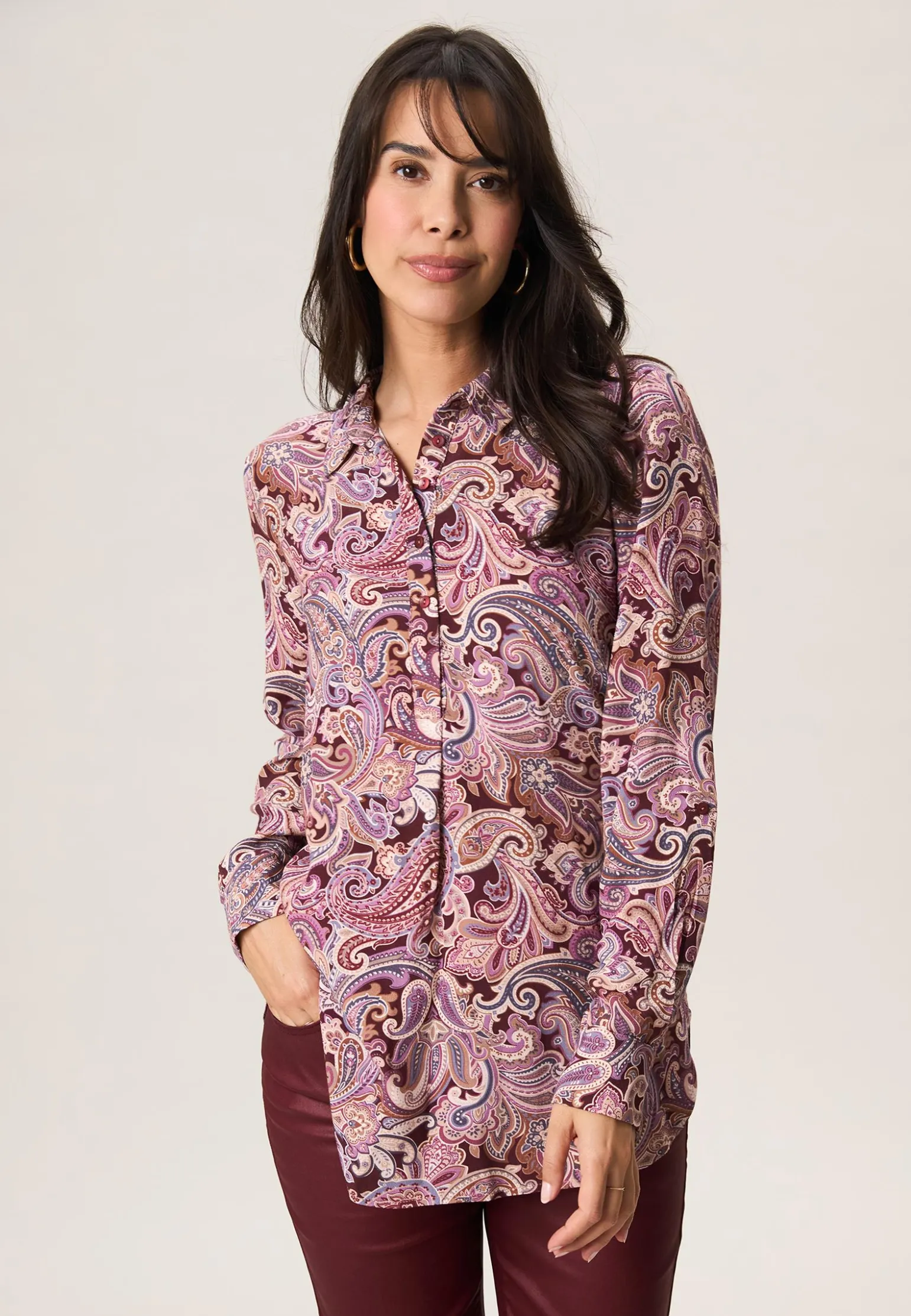Clearance Miss Etam Blouse print paars Multi aubergine