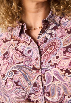 Hot Miss Etam Blouse print paars Multi aubergine