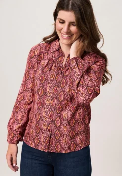 Hot Miss Etam Blouse print rood Multi dark red