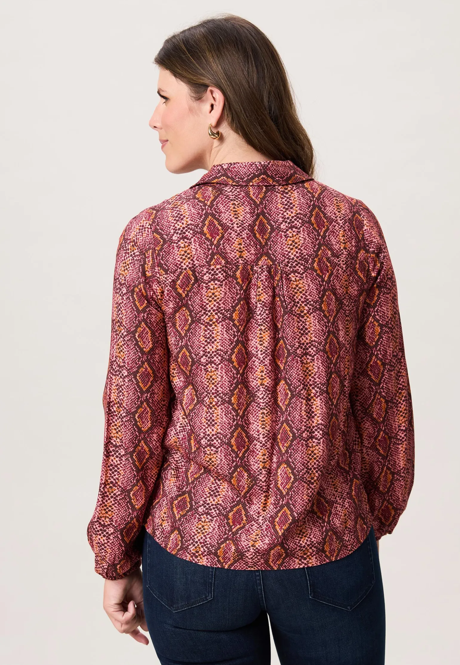 Hot Miss Etam Blouse print rood Multi dark red