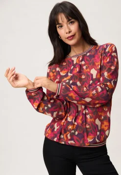 Best Miss Etam Blouse print rood Multi burned orange