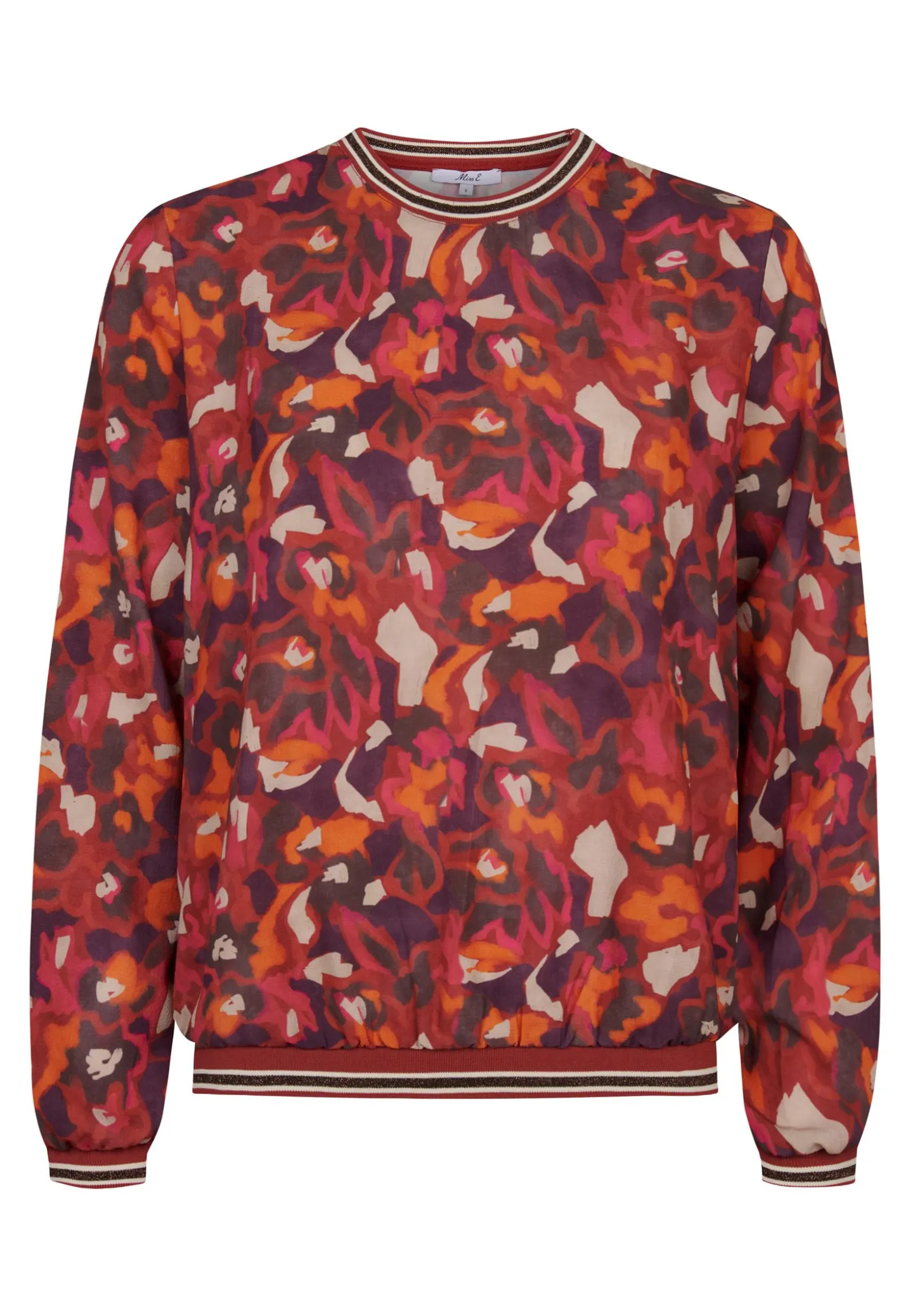Best Miss Etam Blouse print rood Multi burned orange