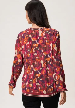 Best Miss Etam Blouse print rood Multi burned orange