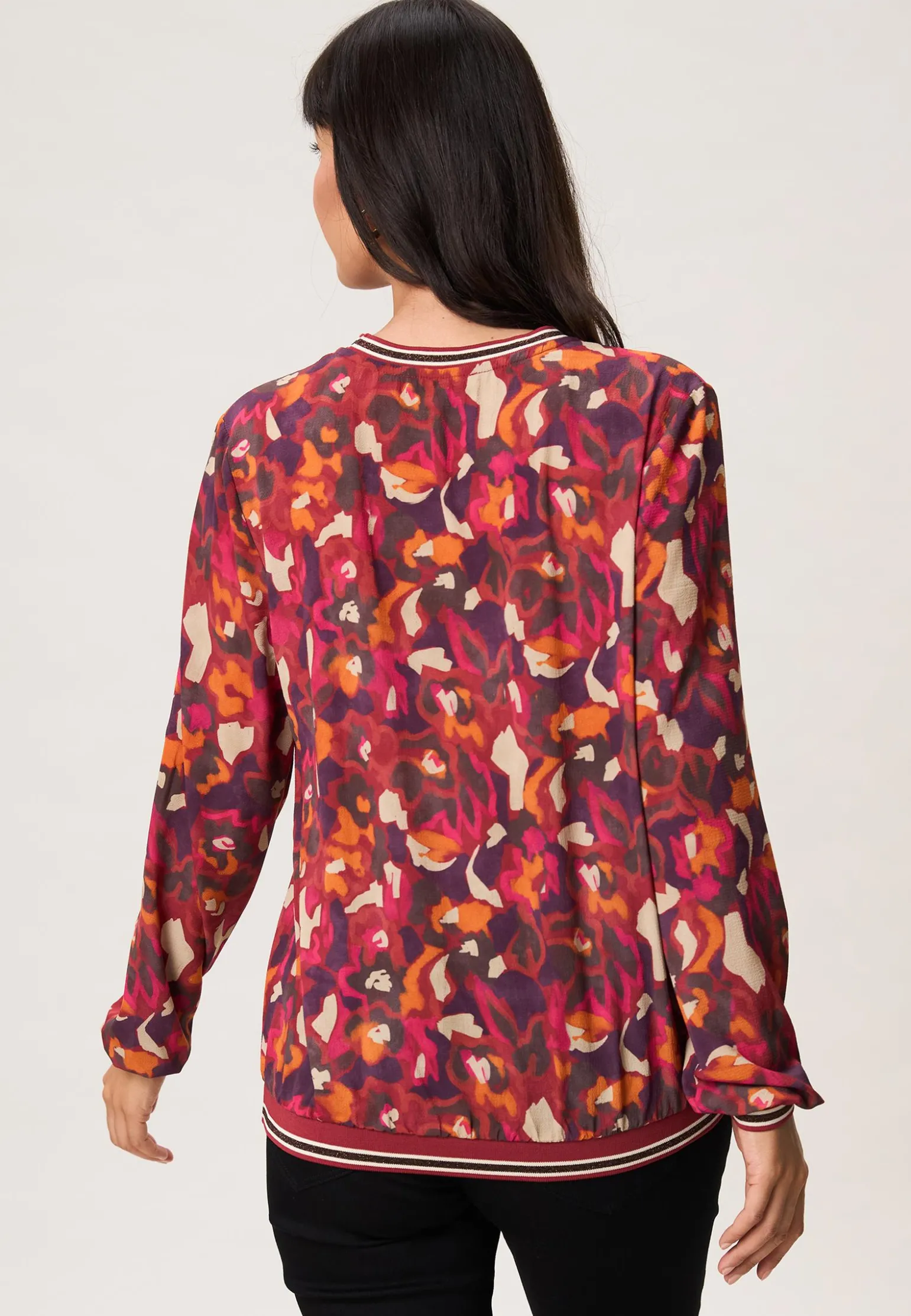 Best Miss Etam Blouse print rood Multi burned orange