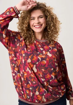 Best Miss Etam Blouse print rood Multi burned orange