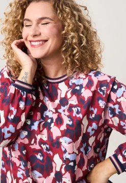 Discount Miss Etam Blouse print rood blauw Multi dark red