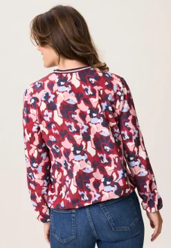 New Miss Etam Blouse print rood blauw Multi dark red