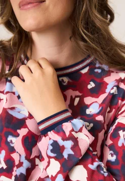 New Miss Etam Blouse print rood blauw Multi dark red