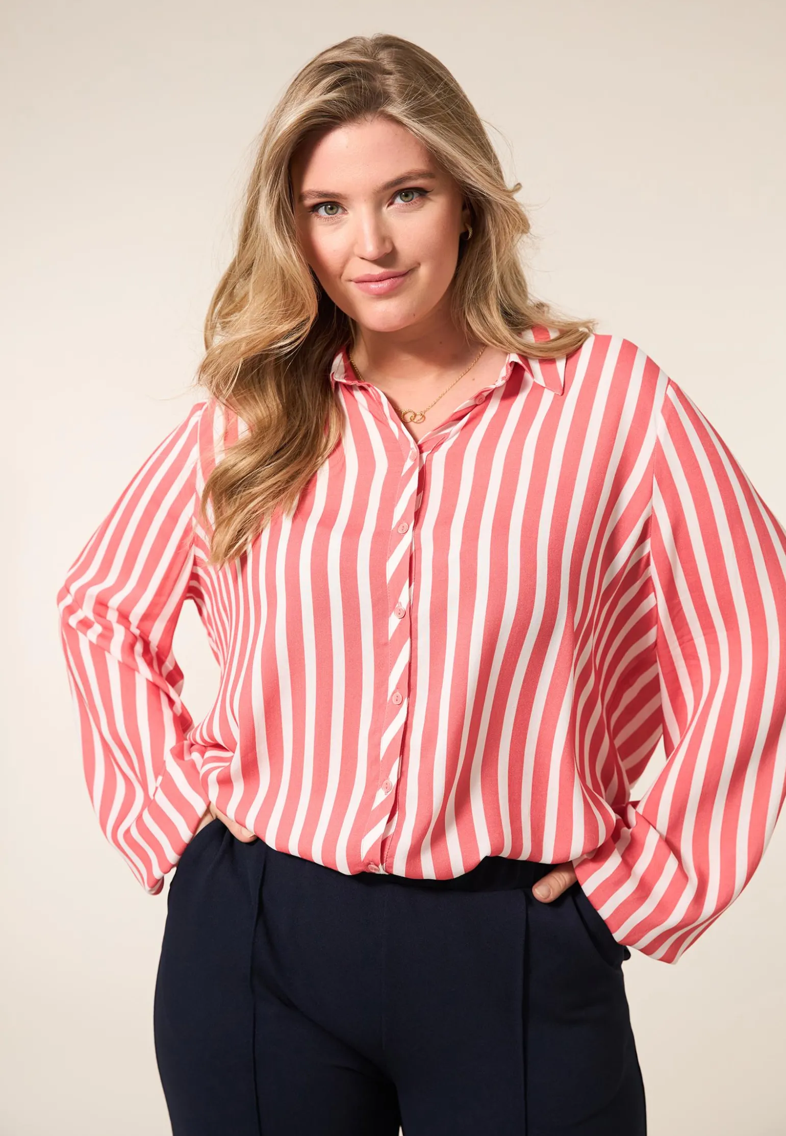 Online Miss Etam Blouse print roze Multi light coral