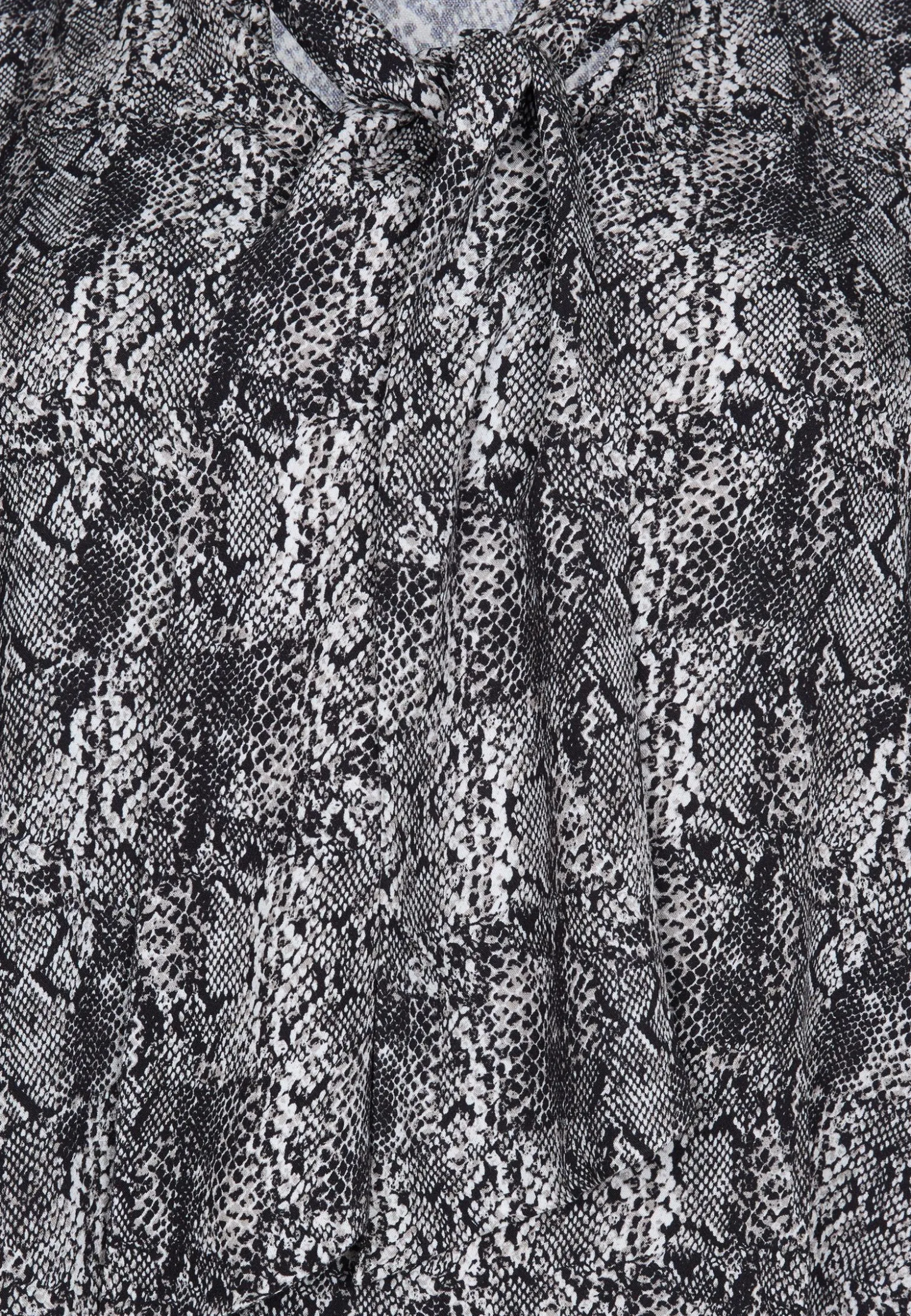 Discount Miss Etam Blouse print strikdetail grijs zwart Multi zwart