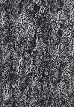 Clearance Miss Etam Blouse print strikdetail grijs zwart Multi zwart