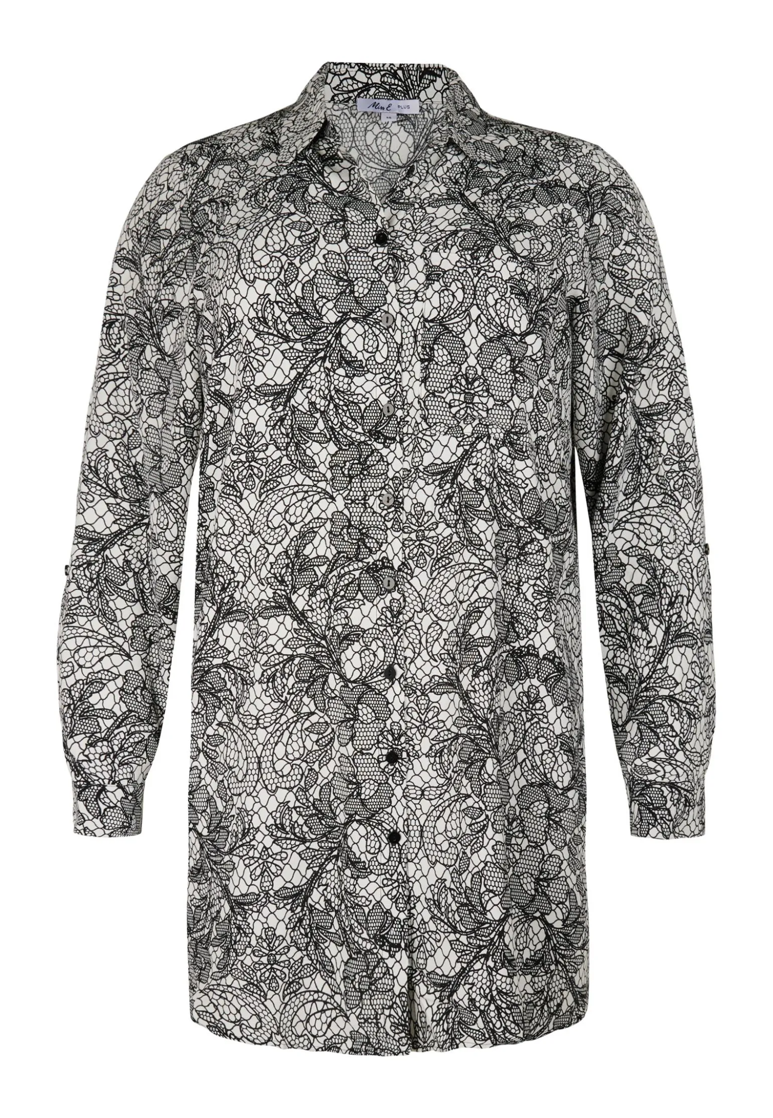 Clearance Miss Etam Blouse print wit zwart Multi offwhite