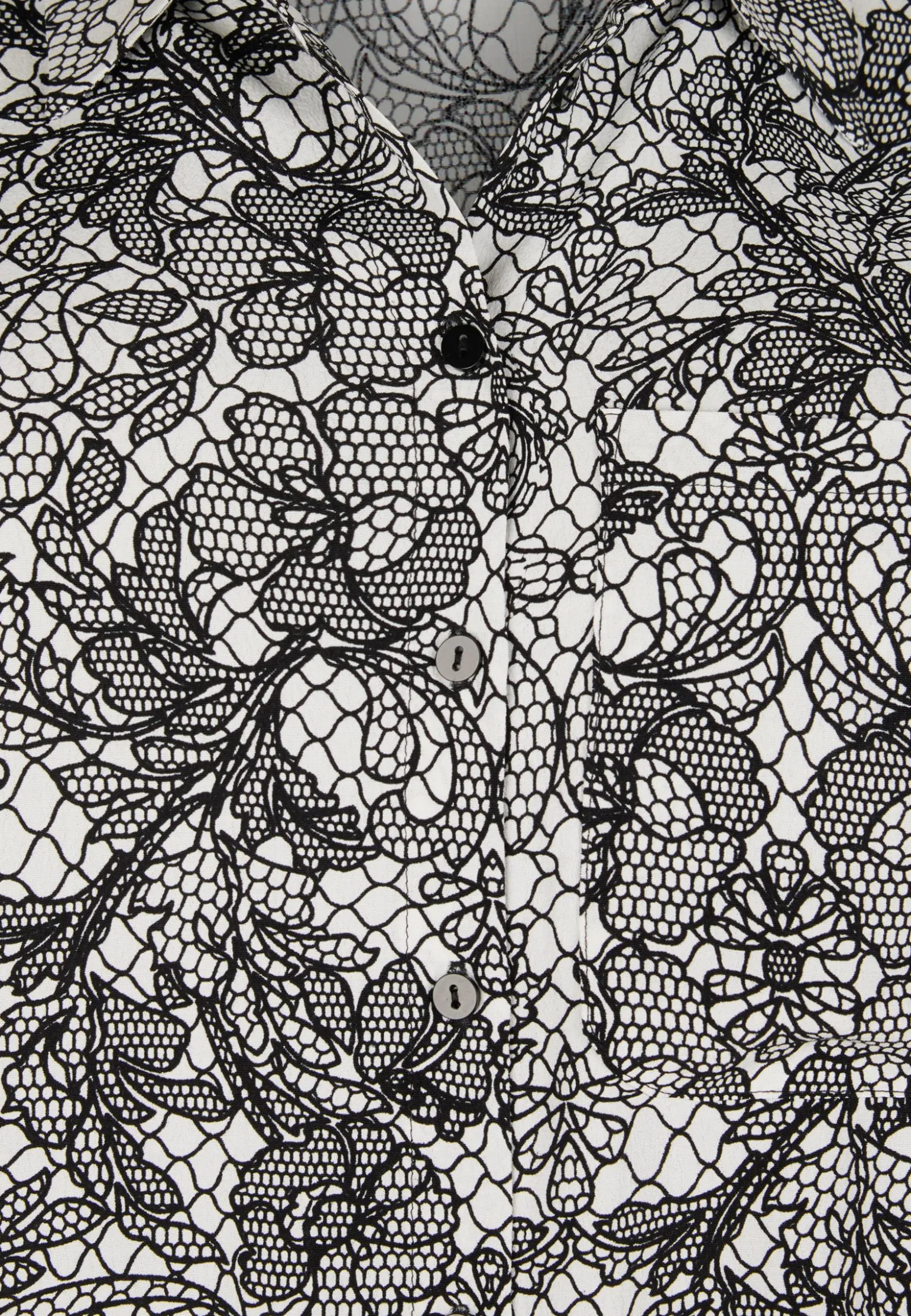 Clearance Miss Etam Blouse print wit zwart Multi offwhite