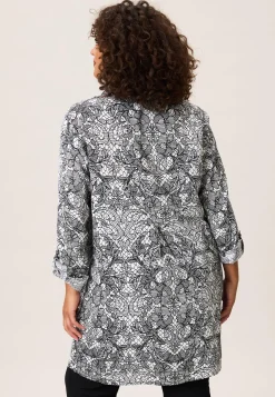 Clearance Miss Etam Blouse print wit zwart Multi offwhite