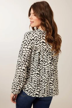 Clearance Miss Etam Blouse print zwart Multi zwart