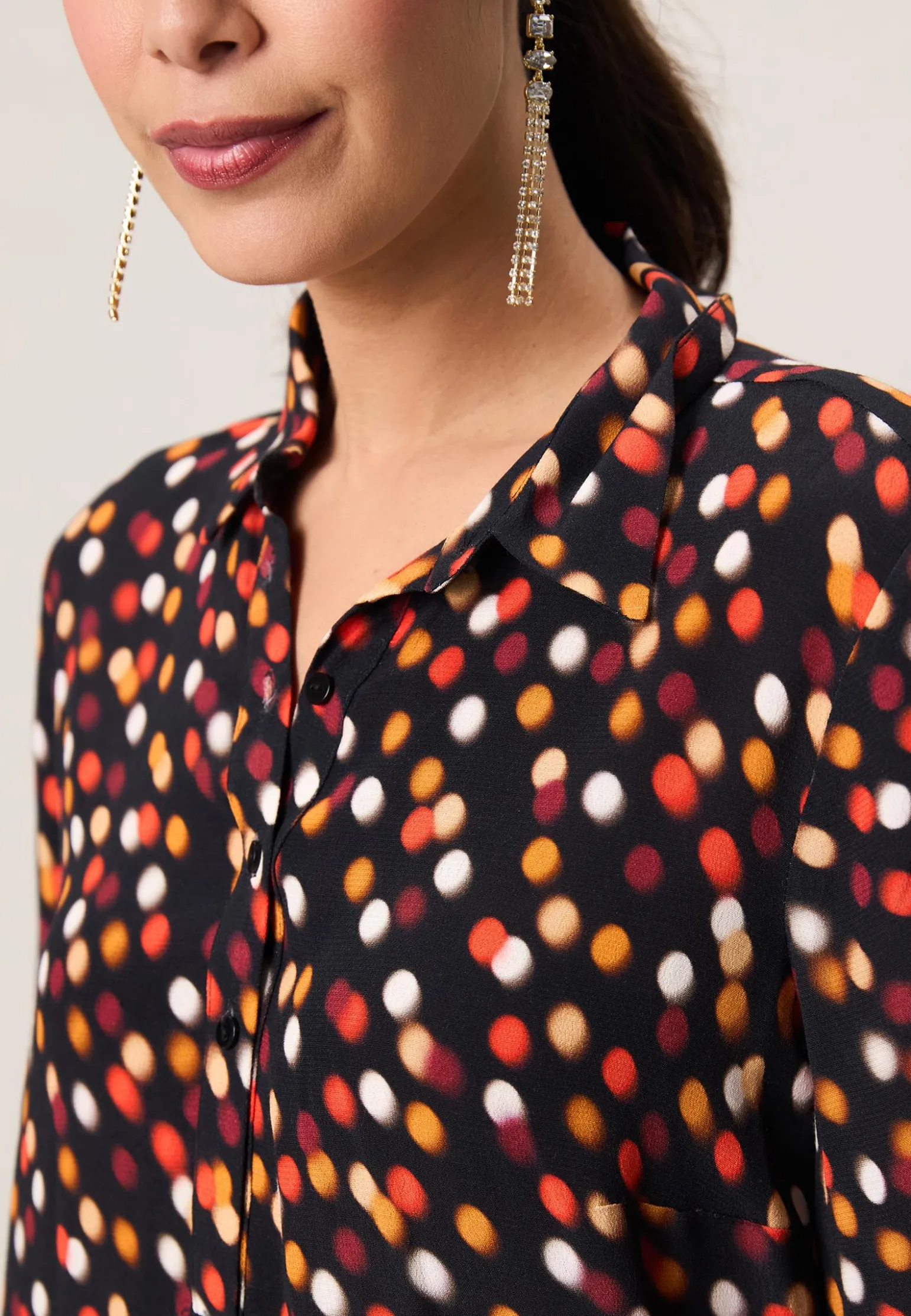 New Miss Etam Blouse print zwart Multi zwart
