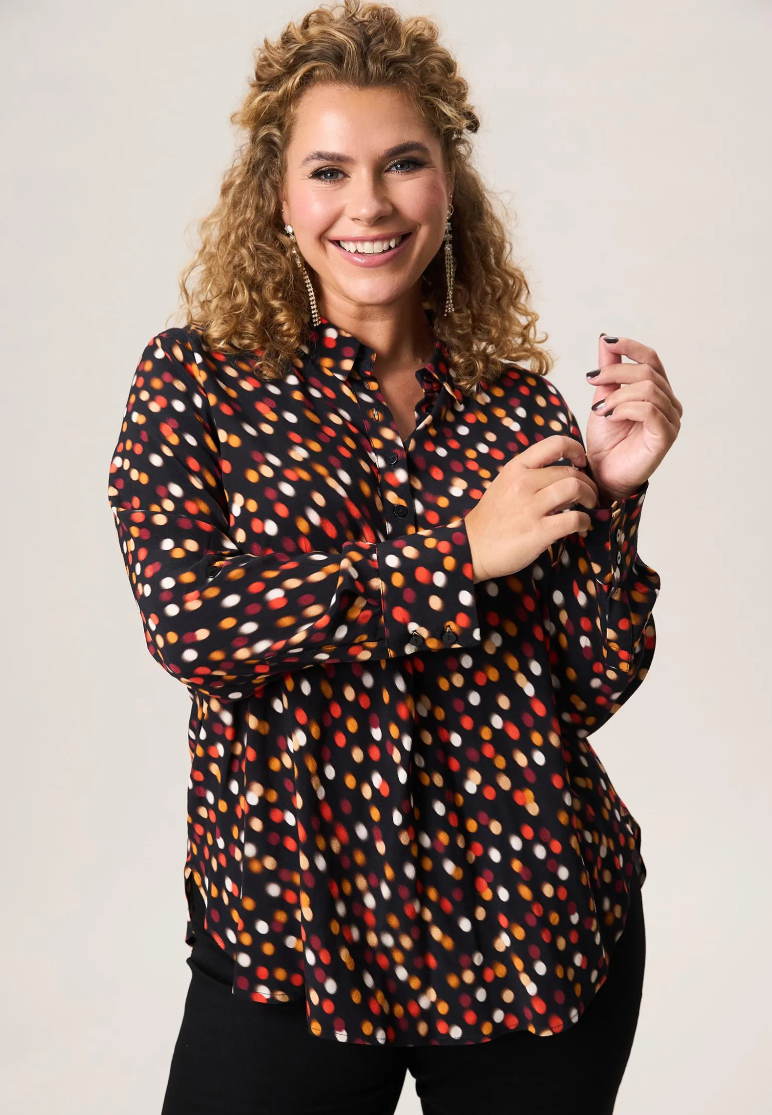 Best Miss Etam Blouse print zwart Multi zwart